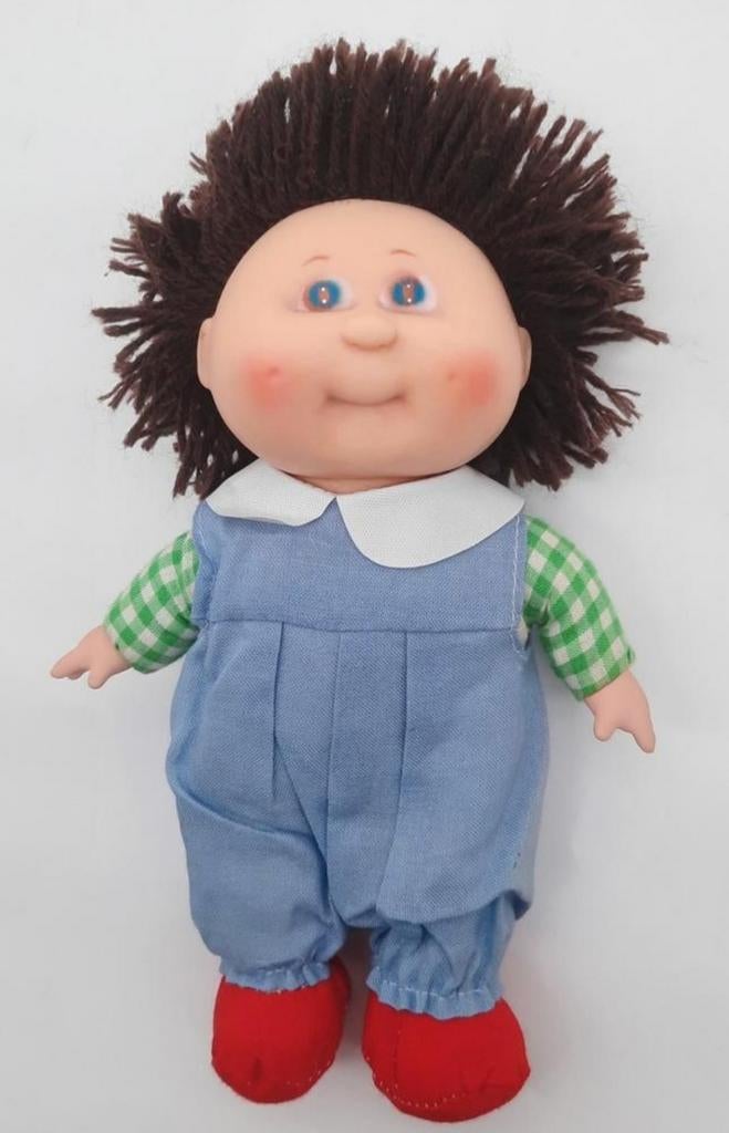Vintage pop (lijkt op een Cabbage Patch Kids) ca. 18cm hoog, Verzamelen, Poppen, Ophalen of Verzenden, Zo goed als nieuw, Pop