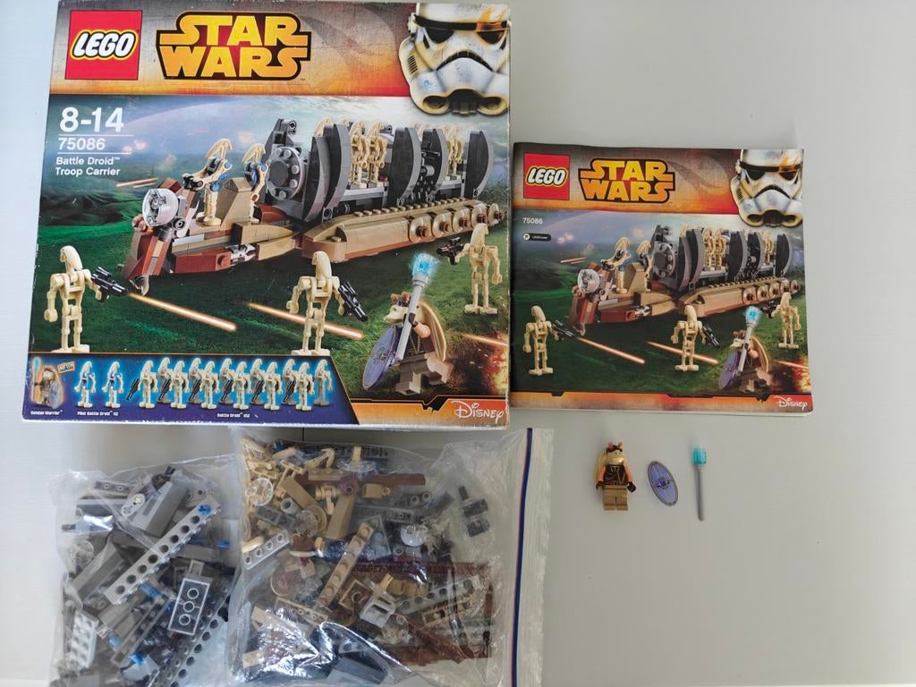 LEGO Star Wars 75086 Battle Droid Troop Carrier, Ophalen of Verzenden, Zo goed als nieuw, Complete set, Lego