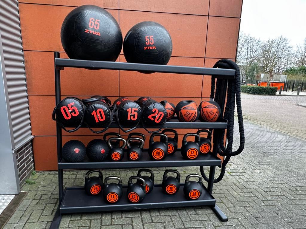 Ziva Storage Rack , Kettebells,Sandbags,Fitness Ballen,, Sport en Fitness, Ophalen, Zo goed als nieuw