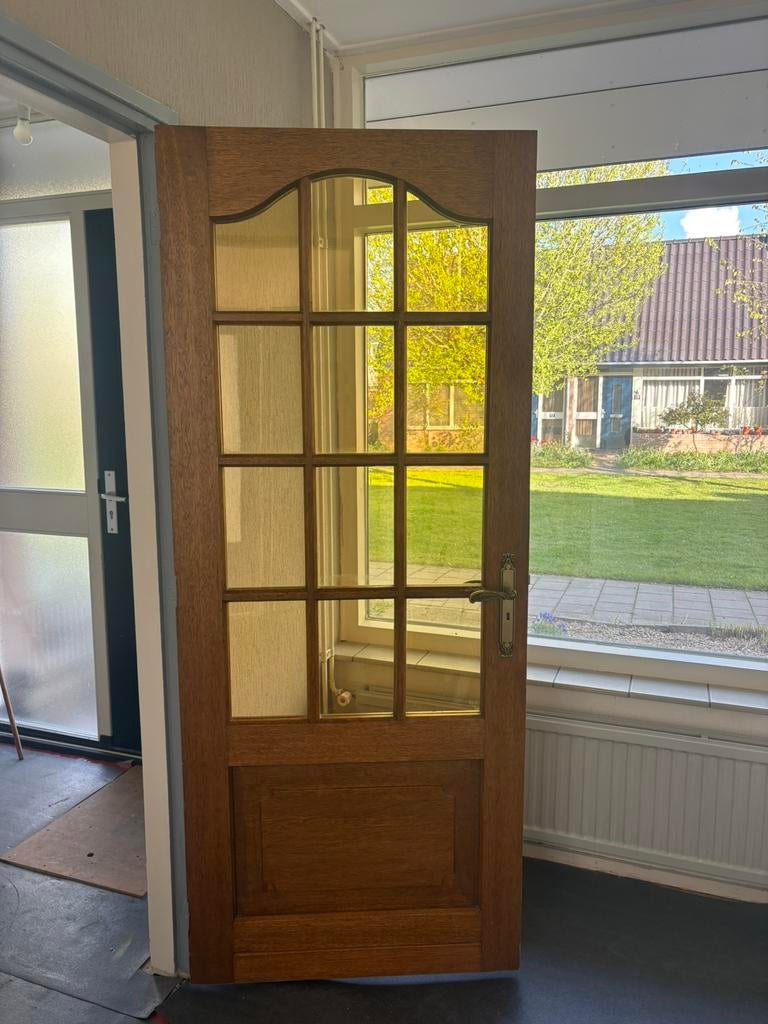 Hardhouten binnendeur, Ophalen, Gebruikt, 80 tot 100 cm, Binnendeur