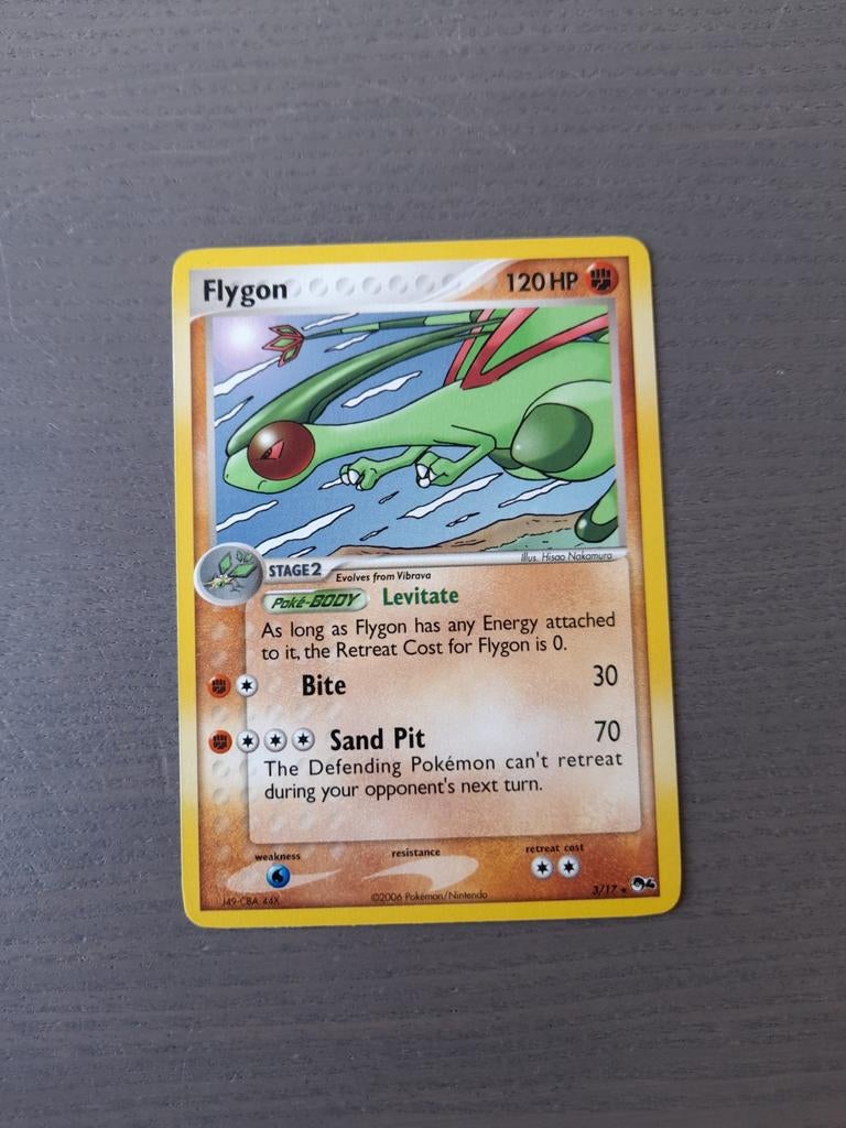 2006 pop series 4 3/17 flygon non holo, Ophalen of Verzenden, Zo goed als nieuw, Losse kaart