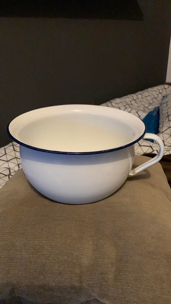 Po, pispot emaille, Ophalen of Verzenden