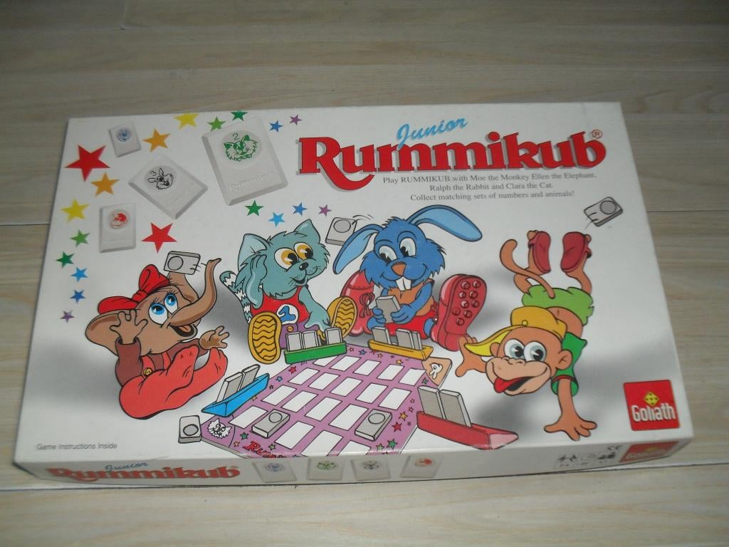 Rummikub Junior, Hobby en Vrije tijd, Gezelschapsspellen | Overige, Een of twee spelers, Ophalen, Zo goed als nieuw, Goliath