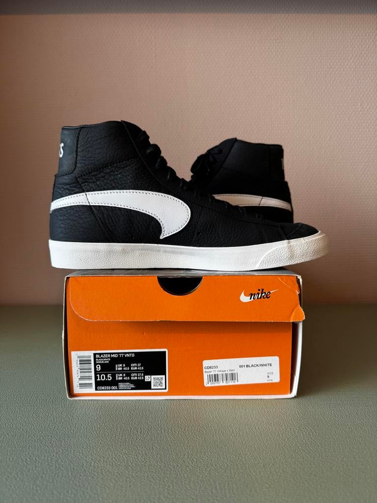 Nike Blazer Mid 77 Vintage Slam Jam Class 1977 US9 EU42,5, Kleding | Heren, Ophalen of Verzenden, Nieuw, Zwart, Sneakers of Gympen