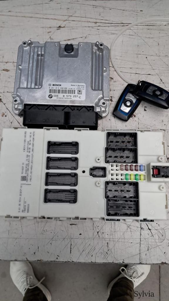 Startset ECU + CAS BMW N47D20C 3 Serie F30 13618573257 85732, Gebruikt, -, -, Ophalen of Verzenden