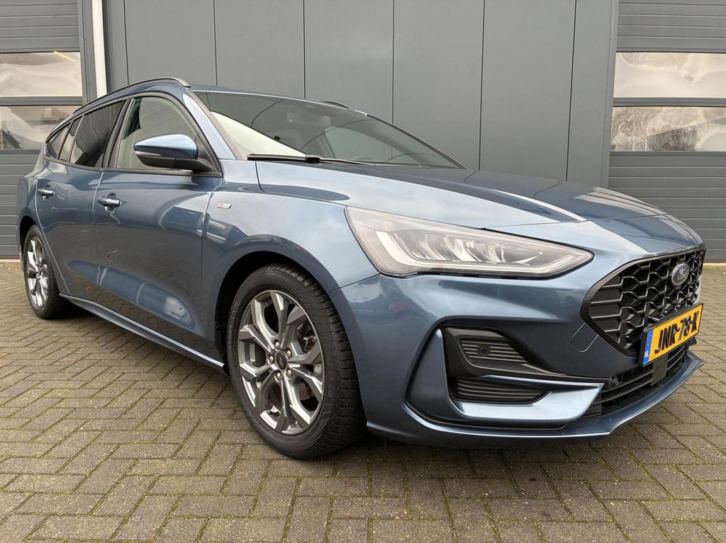 Ford Focus Wagon 1.0 EcoBoost Hybrid 125 PK ST-Line | NAVI |, Auto's, Ford, 1349 kg, Gebruikt, Zwart, USB