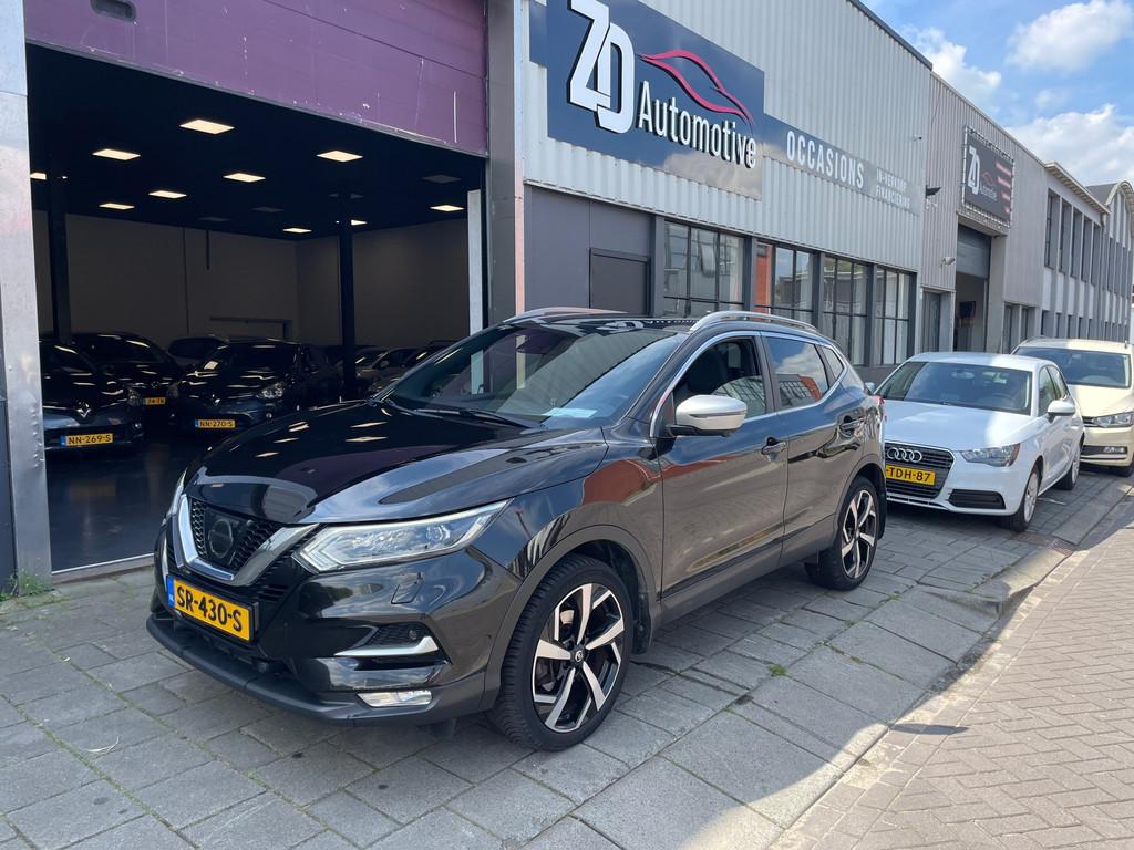 Nissan Qashqai 1.2 Tekna + Panoramadak Leder Camera, Auto's, Nissan, Voorwielaandrijving, Lichtsensor, Gebruikt, Euro 6