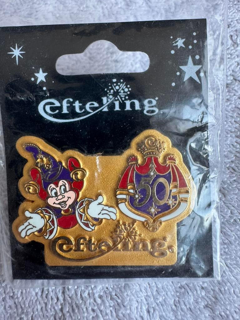 Nieuwe Efteling Pin 50 Jaar Pardoes, Verzamelen, Ophalen of Verzenden, Nieuw, Button of Speldje