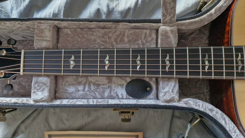 Eastman L-OM-QS Luthier series, Ophalen, Zo goed als nieuw, Western- of Steelstringgitaar, Met koffer