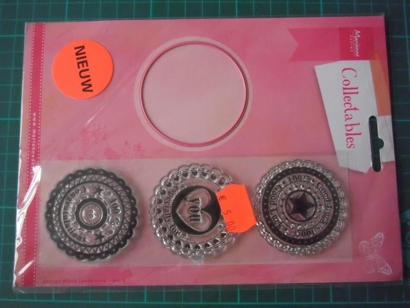 Nieuwe stempels + snijmal Marianne Collectables - COL1320, Hobby en Vrije tijd, Ophalen of Verzenden, Nieuw, Overige thema's, Pons of Mal