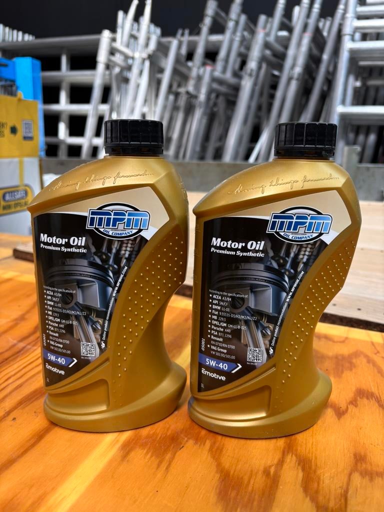 MPM motorolie 5W40 synthetisch 2 liter NIEUW, Ophalen