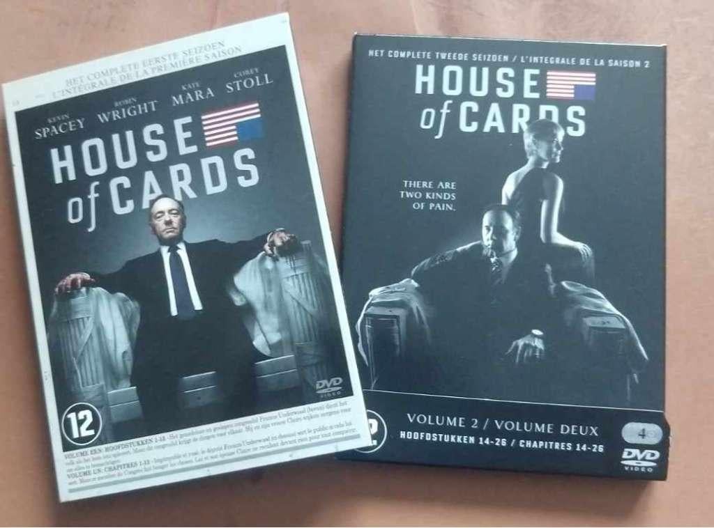 House of Cards Seizoen 1 + 2 (8 DVD 's) + Kevin Spacey, Vanaf 12 jaar, Ophalen of Verzenden, Zo goed als nieuw, Drama