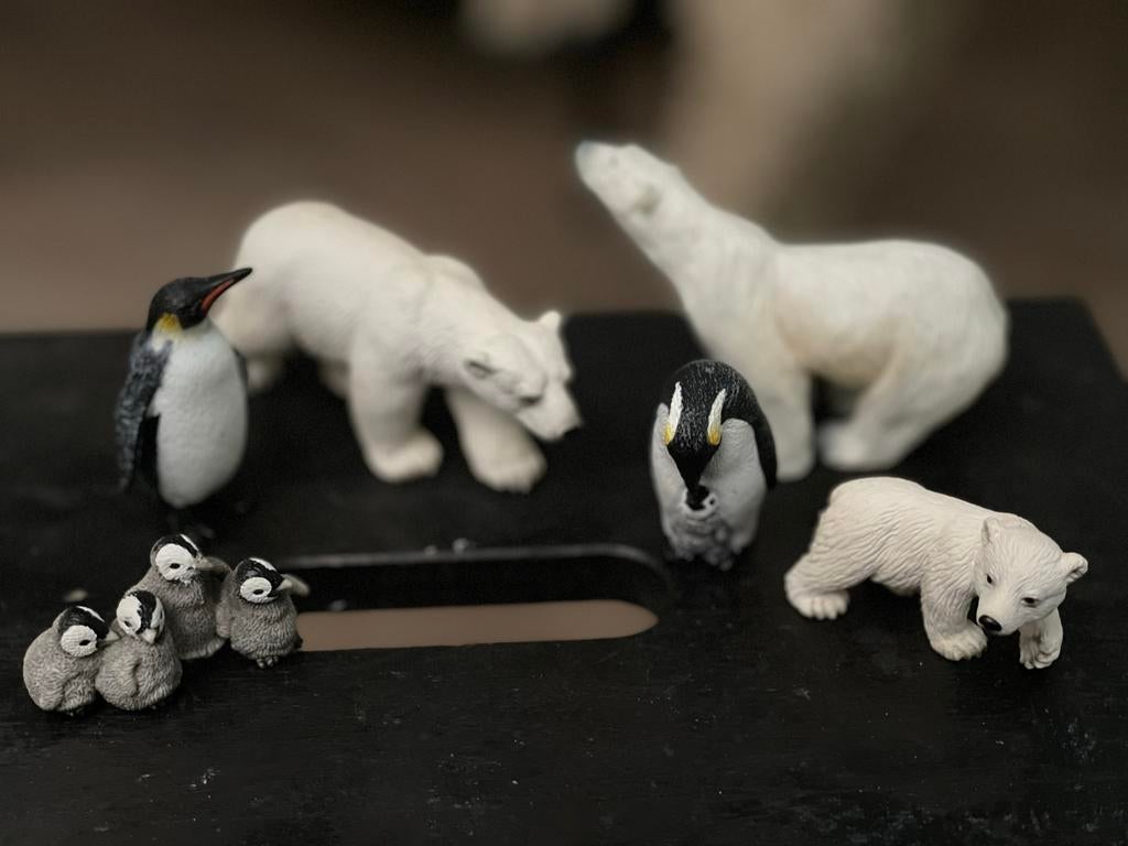 Schleich & Papo dieren set – ijsberen & pinguïns, Verzamelen, Dierenverzamelingen, Ophalen of Verzenden, Zo goed als nieuw, Wild dier