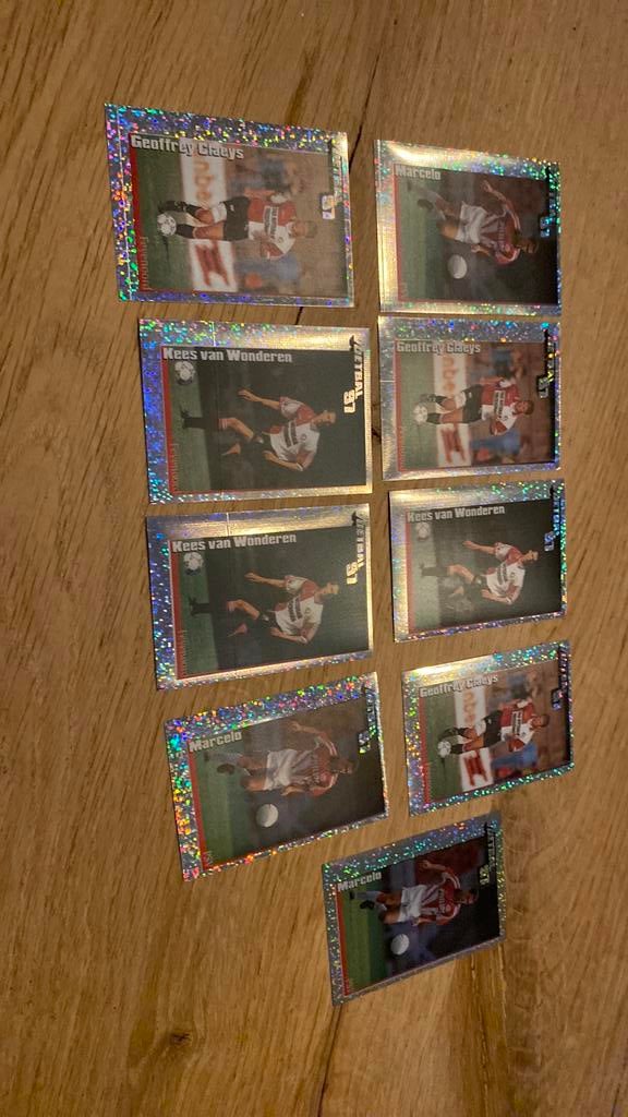 9 x panini voetbal 97, Verzamelen, Sportartikelen en Voetbal, Ophalen of Verzenden, Zo goed als nieuw, Ajax, Poster, Plaatje of Sticker