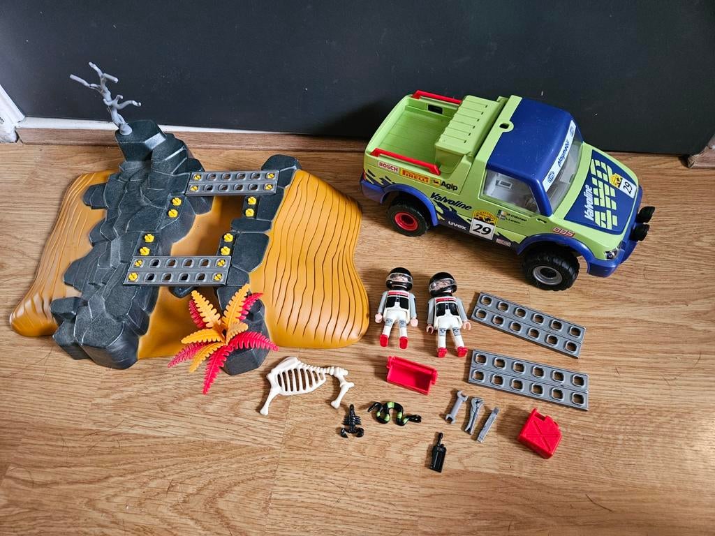 Playmobil auto rally offroad truck woestijn avontuur, Ophalen of Verzenden, Gebruikt, Complete set
