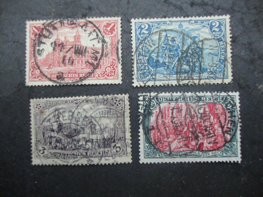 Duitse Rijk serie 94-97 Gestempeld,, Ophalen of Verzenden, Overige periodes, Gestempeld