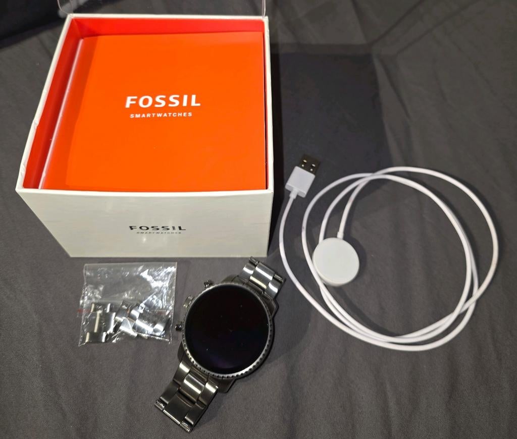 Fossil Smartwatch Q Explorist Gen 4, Gebruikt, Fossil, Ophalen of Verzenden, Waterdicht