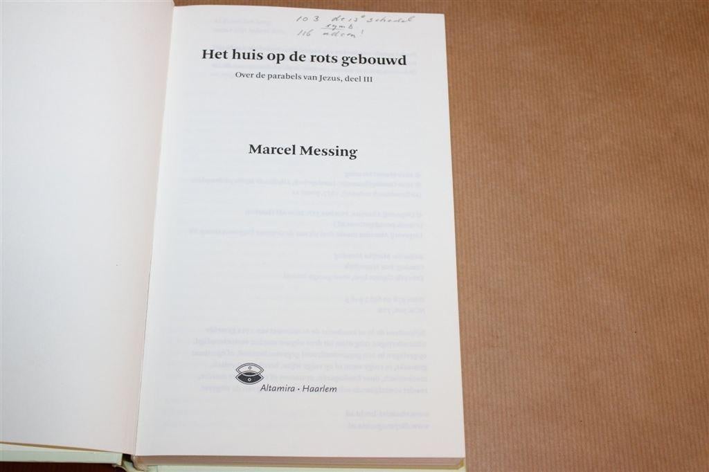 Huis Op Rots Gebouwd — Parabels van Jezus Messing, Ophalen of Verzenden, Gelezen, Overige onderwerpen, Achtergrond en Informatie