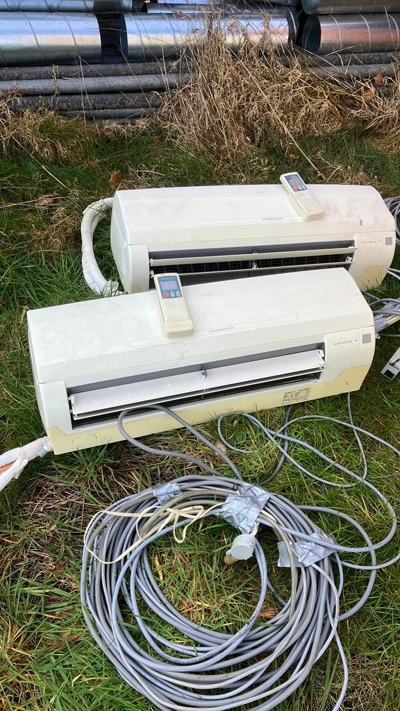 Airco installatie mitsubishi, Ophalen, Gebruikt