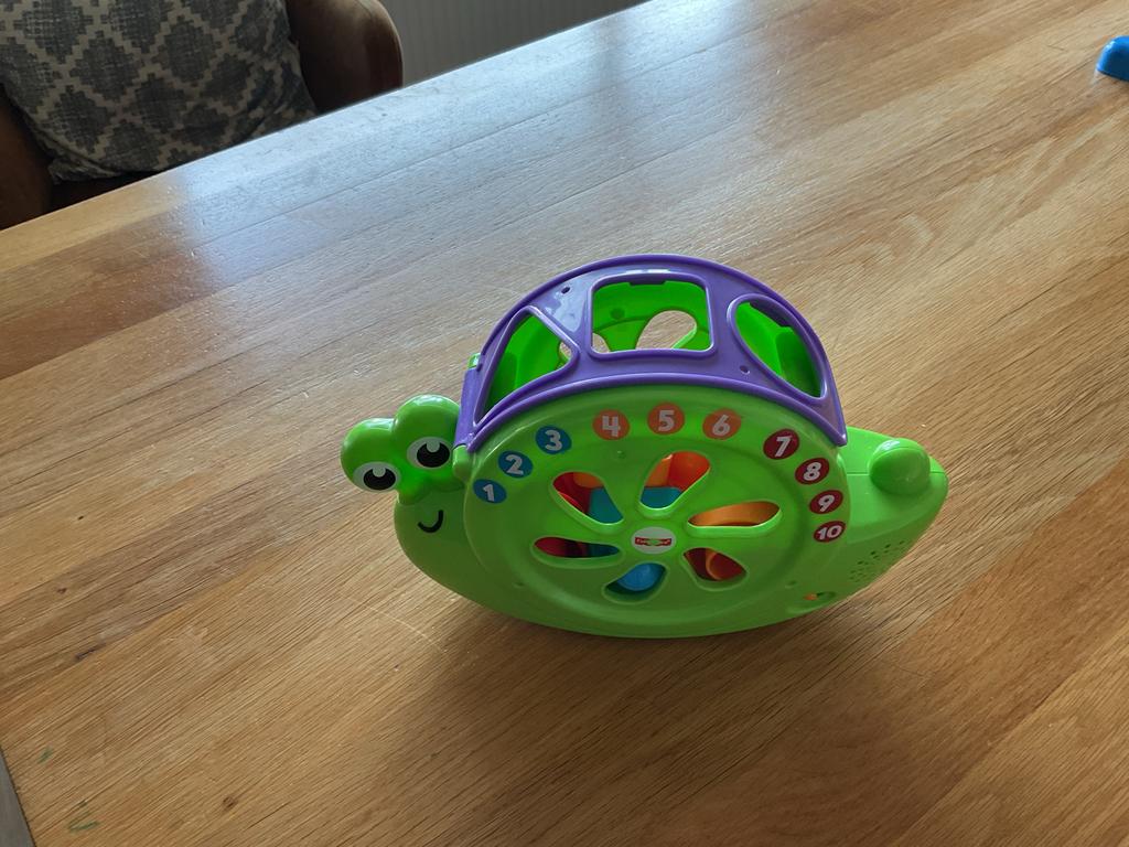 Fisher-Price Vormenstoof Slak met Nummers, Ophalen of Verzenden, Gebruikt, Overige typen