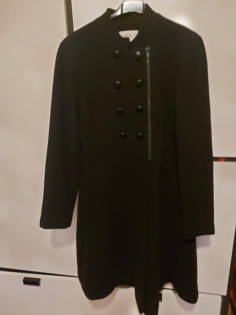 Steps Dames Zwart Winterjas - Maat 40, Maat 38/40 (M), Zwart, Ophalen of Verzenden, Zo goed als nieuw