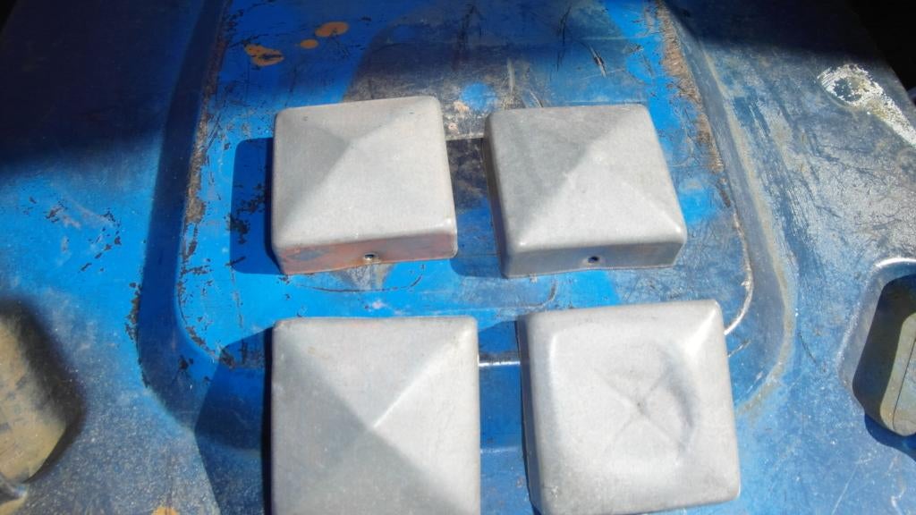 einkapjes 7x7 gegavaniseerd7,-, Tuin en Terras, Palen, Balken en Planken, Ophalen, Zo goed als nieuw, Minder dan 180 cm, Palen