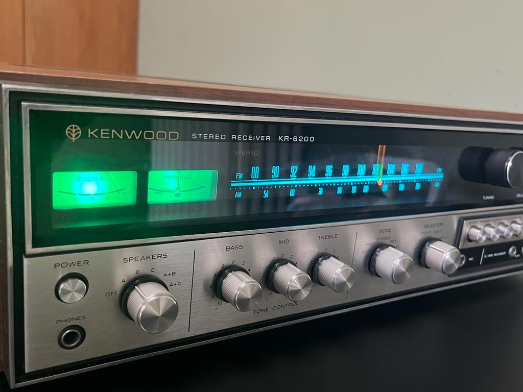 Vintage Kenwood receiver incl. B&W bookshelfspeakers, Ophalen, Zo goed als nieuw, Minder dan 60 watt, Overige merken