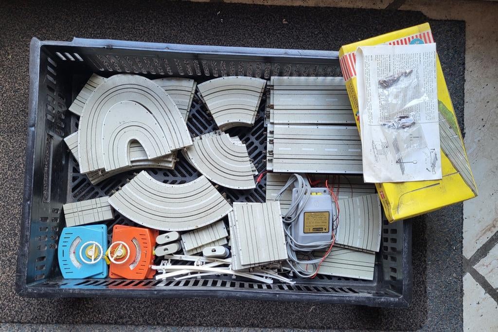 Faller AMS Racebaan Onderdelen met Trafo en Lantaarnpalen, Ophalen of Verzenden, Gebruikt, Bus of Vrachtwagen, Overige merken