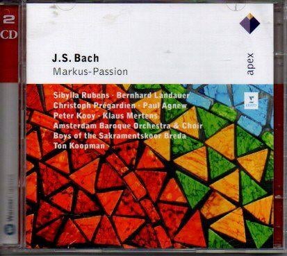 Bach: Markus-Passion / Ton Koopman -2cds, Ophalen of Verzenden, Classicisme, Zo goed als nieuw, Vocaal