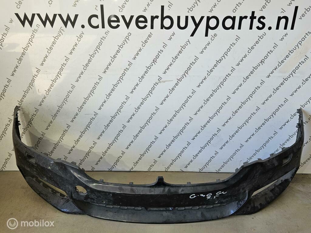 Voorbumper originl BMW 5-serie G30 LCI ('20-'23) 51118064928, Gebruikt, Voor, Ophalen of Verzenden, Bumper