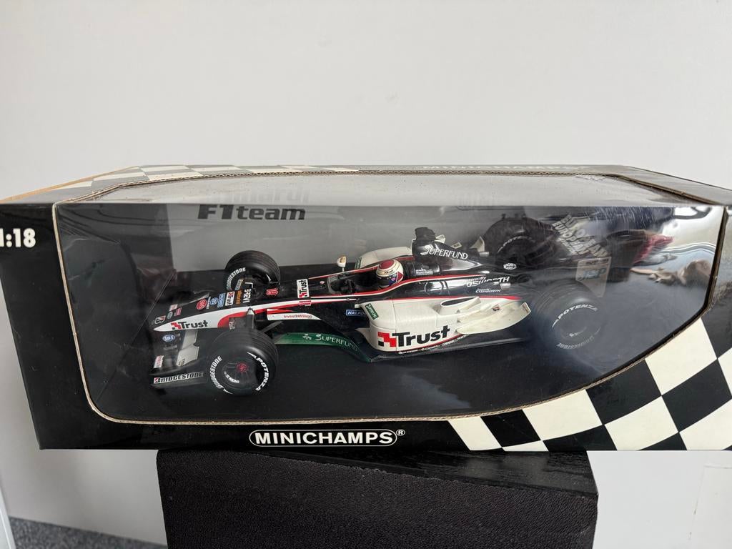 Minardi F1 Jos Verstappen modelauto - Uniek verzamelobject, Ophalen of Verzenden, Gebruikt, Auto, MiniChamps