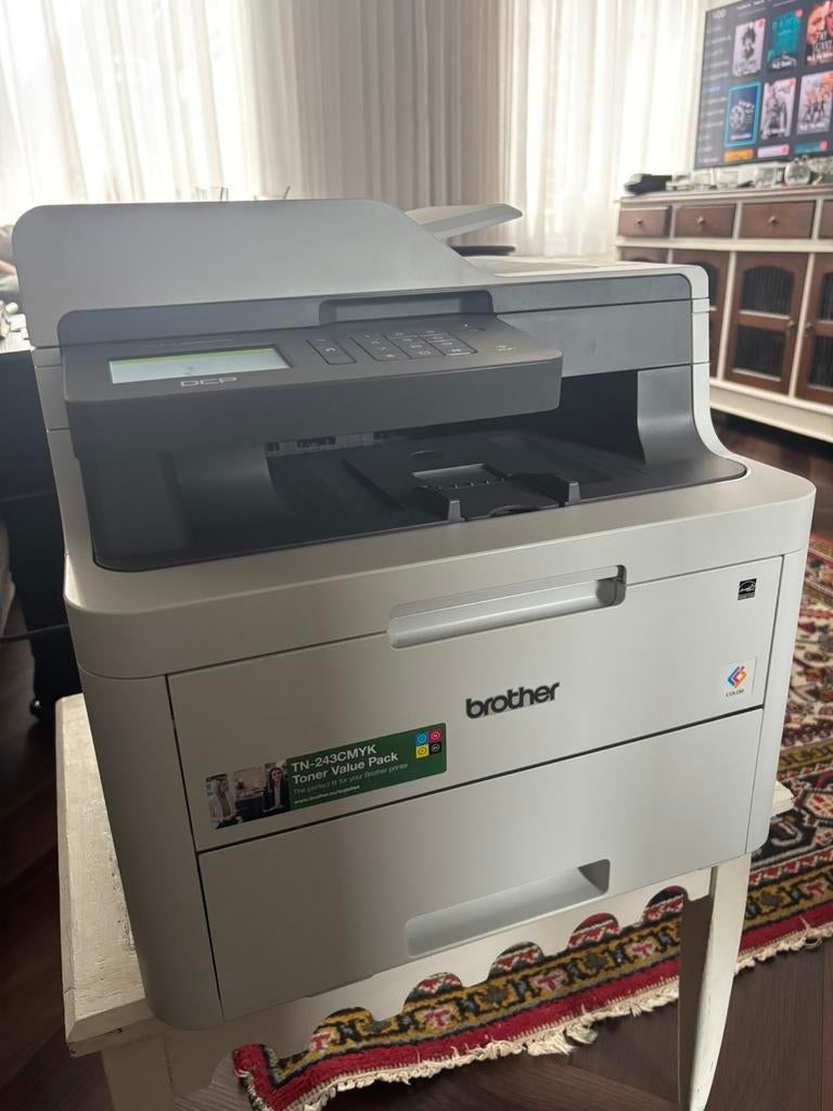 Brother DCP-L3550CDW kleur laserprinter / scanner / wifi, Computers en Software, Printers, Gebruikt, Ophalen of Verzenden