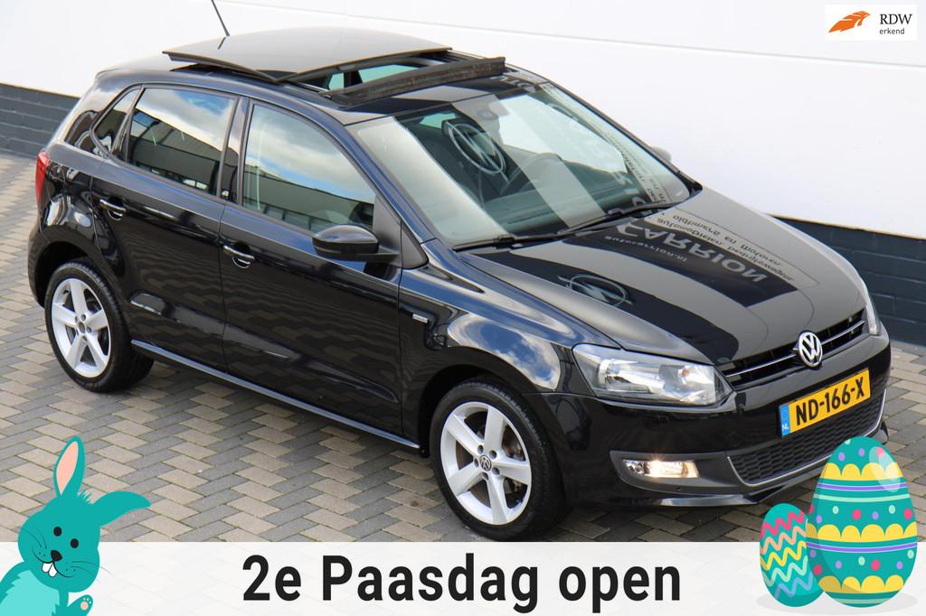 Volkswagen Polo 1.2 Panoramadak Digitale airco Cruise, Voorwielaandrijving, Euro 5, Zwart, 60 pk