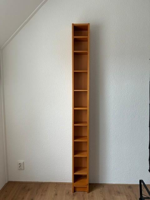Ikea (boeken)kast grenen roodbruin, Ophalen, Minder dan 50 cm, 200 cm of meer, Zo goed als nieuw