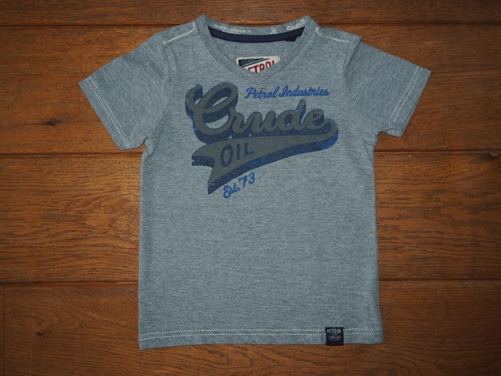 Super grijs shirt van Petrol maat 104, Petrol Industries, Ophalen of Verzenden, Zo goed als nieuw, Shirt of Longsleeve