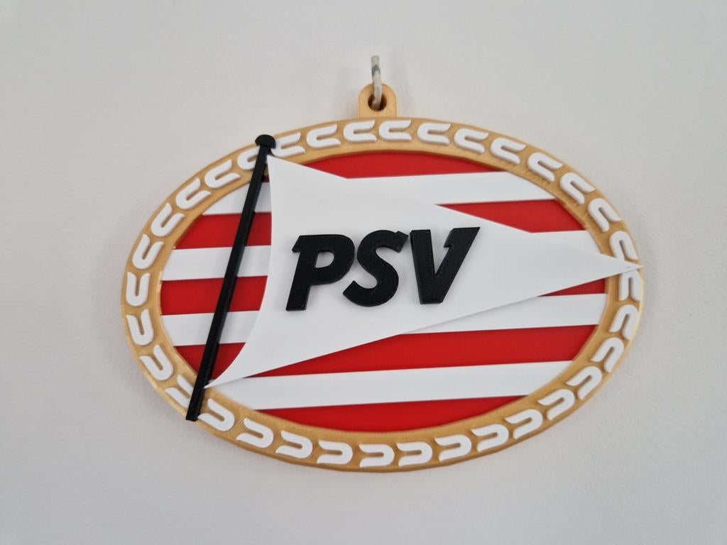 Cadeautip - Uniek 3d PSV logo, Ophalen of Verzenden, Nieuw, PSV, Beeldje of Poppetje