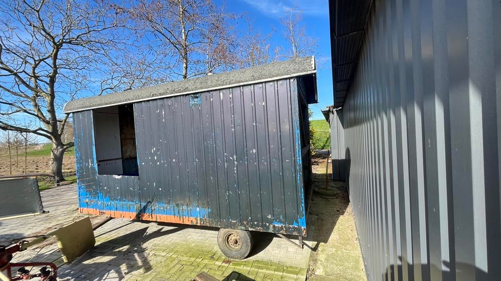 Drie wielige schaftkeet, Doe-het-zelf en Verbouw, Bouwketen en Schaftketen, Ophalen, Gebruikt