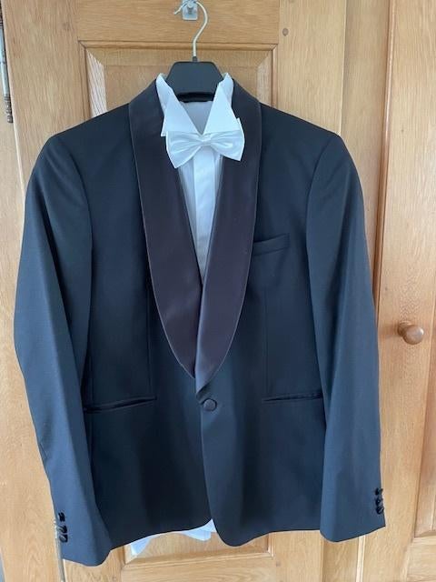 Smoking Compleet en zgan, Ophalen, Zo goed als nieuw, Maat 52/54 (L), Zwart