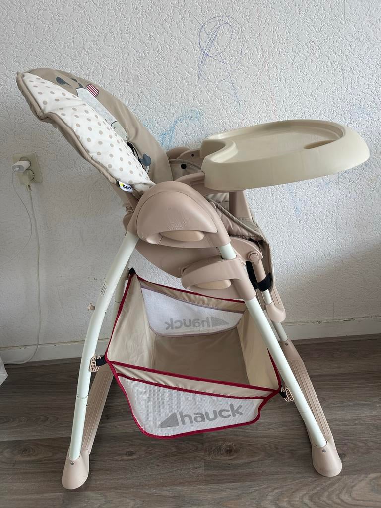 Hauck kinderstoel met giraffe print, Kinderen en Baby's, Kinderstoelen, Ophalen of Verzenden, Gebruikt, Overige typen, Afneembaar eetblad