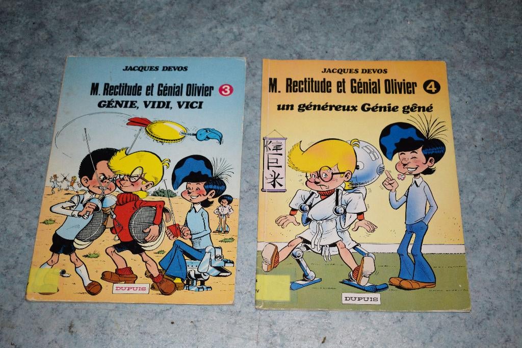 Lot 2 stripboek genial olivier strip, Eén stripboek, Ophalen of Verzenden, Gelezen