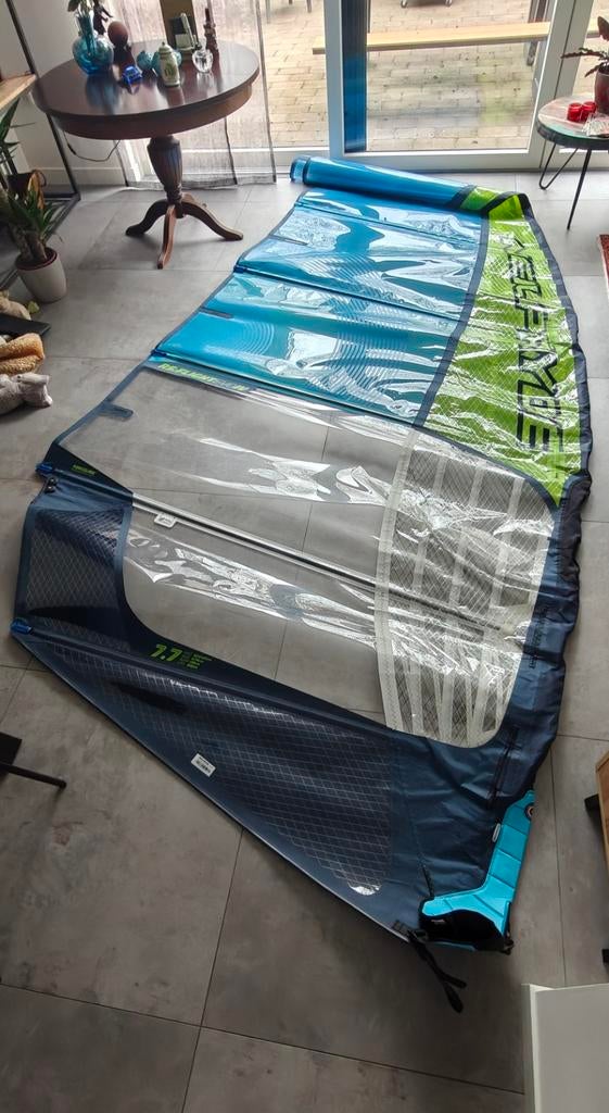 Neilpryde RS Flight Evo 7.7 foil zeil in nieuwe staat, Watersport en Boten, Windsurfen, Ophalen of Verzenden, Zo goed als nieuw