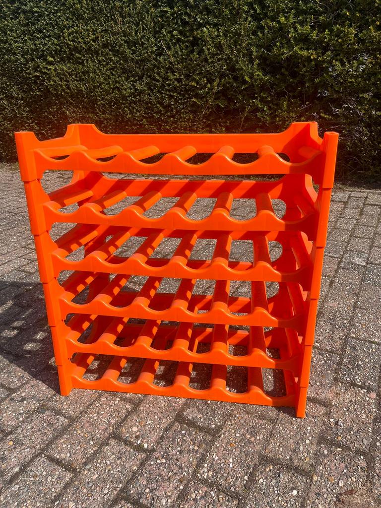 Vintage wijnrek, Ophalen, Gebruikt, Kunststof, 75 cm of meer