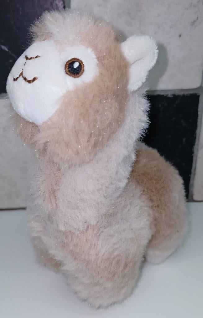 Lama, alpaca lichtbruin met beige, Ophalen of Verzenden, Zo goed als nieuw, Overige typen