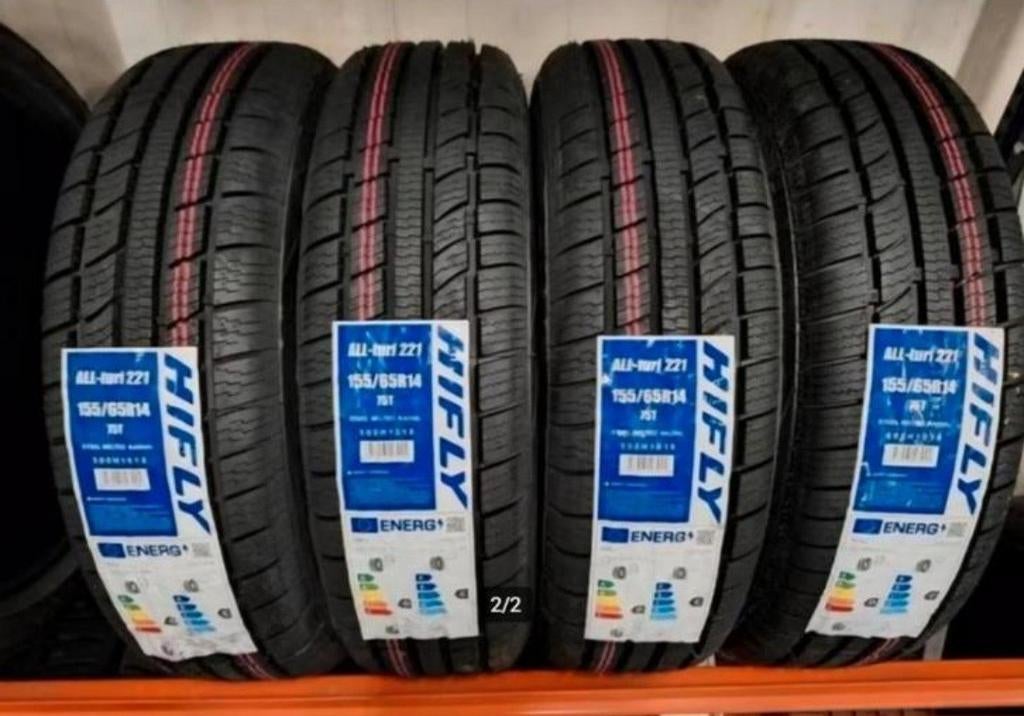 Nieuwe all season banden 155/65R14 1556514 incl montage, Ophalen, 14 inch, Banden Service Raalte, 155 mm