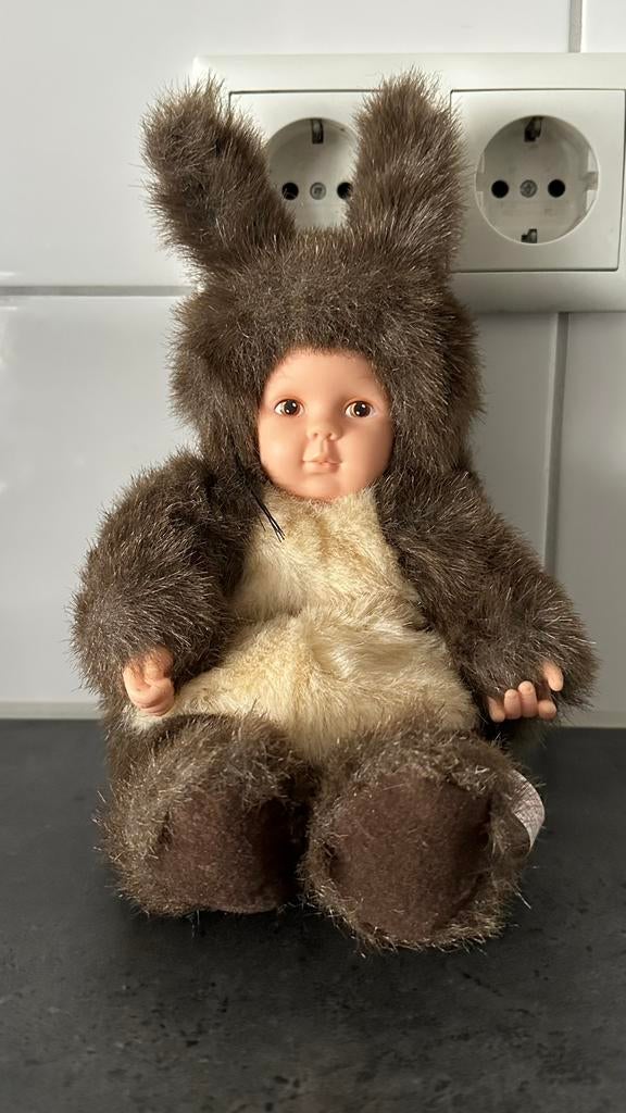 Anne Geddes pop, eekhoorn, 21cm, zo goed als nieuw, Ophalen of Verzenden, Zo goed als nieuw, Pop