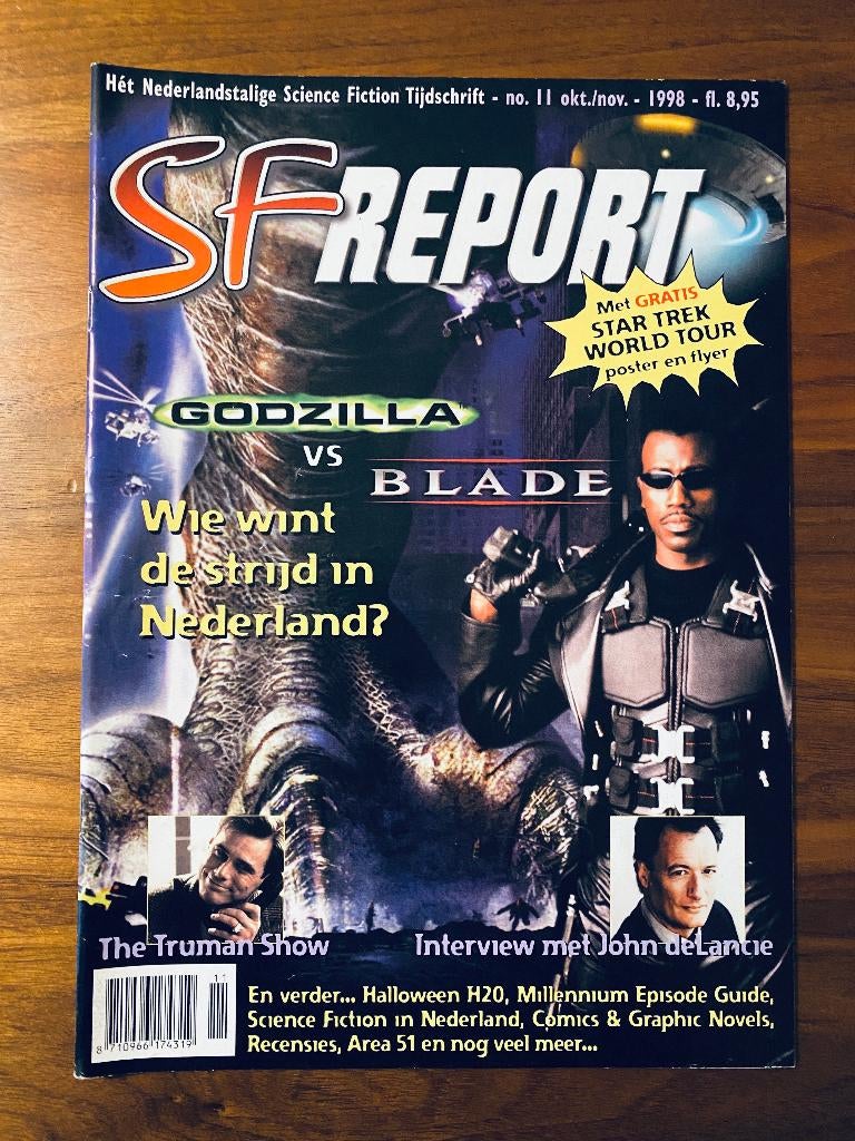 SF Report Magazine 11 (1998) | ‘Godzilla vs Blade’ Cover, Boeken, Tijdschriften en Kranten, Ophalen of Verzenden, Zo goed als nieuw