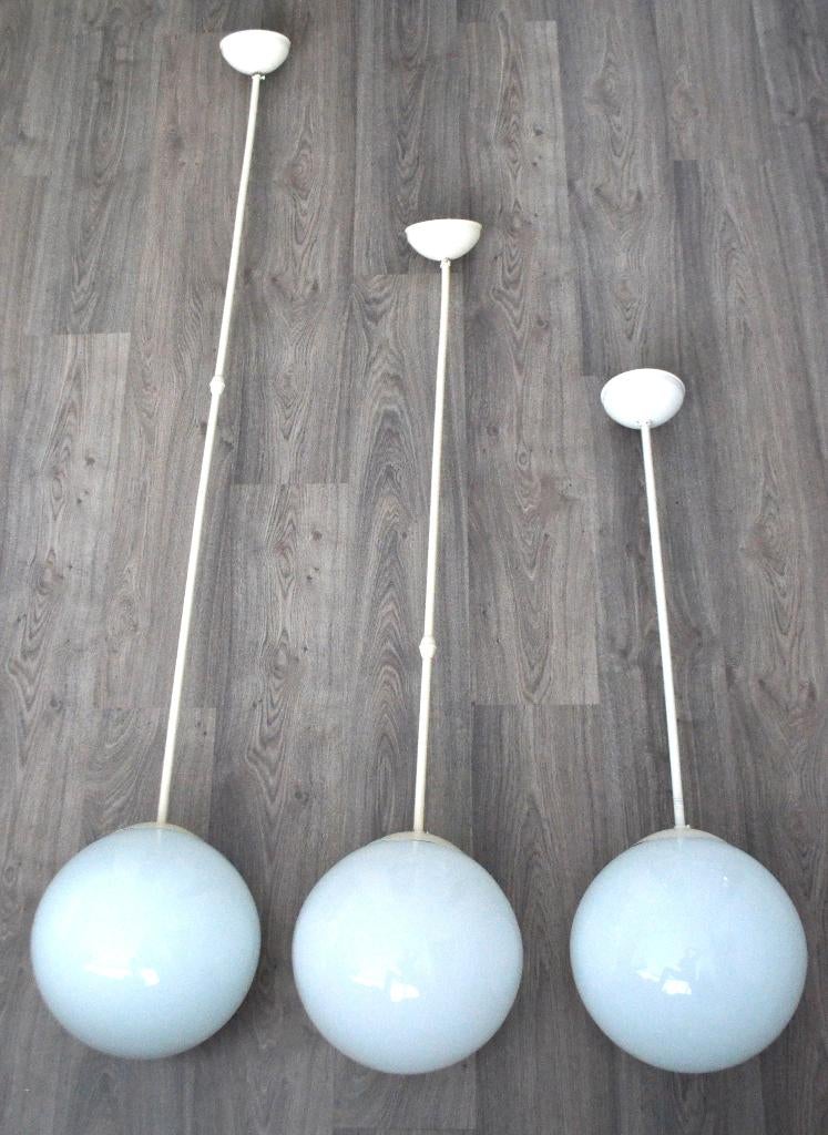 UNIEKE SET ! Originele Gispen / Art-Deco schoollampen 1930, Ophalen, Gebruikt, Gispen, Bauhaus, Dudok, Art-Deco, Amsterdamse school