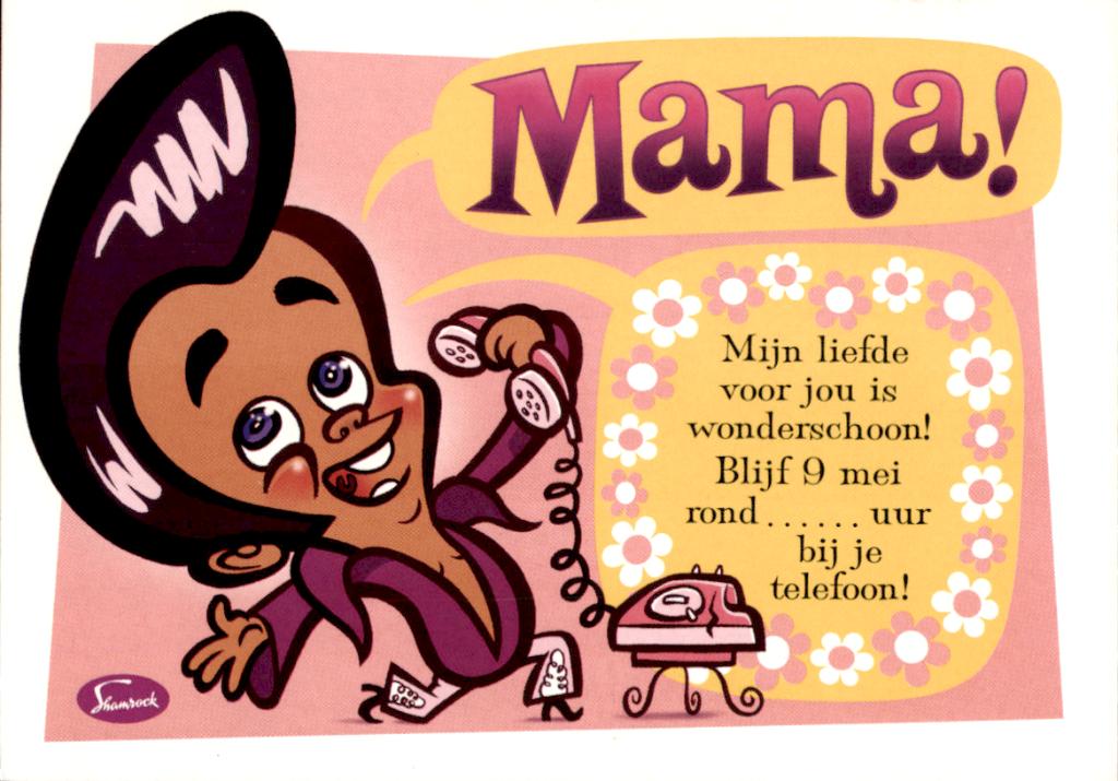 moederdagkaart door Shamrock, Jeroen Klaver, Verzamelen, Verzenden, 1980 tot heden, Ongelopen, Overige thema's