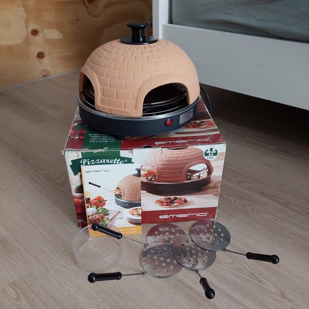 Pizzarette voor 4 personen, Ophalen