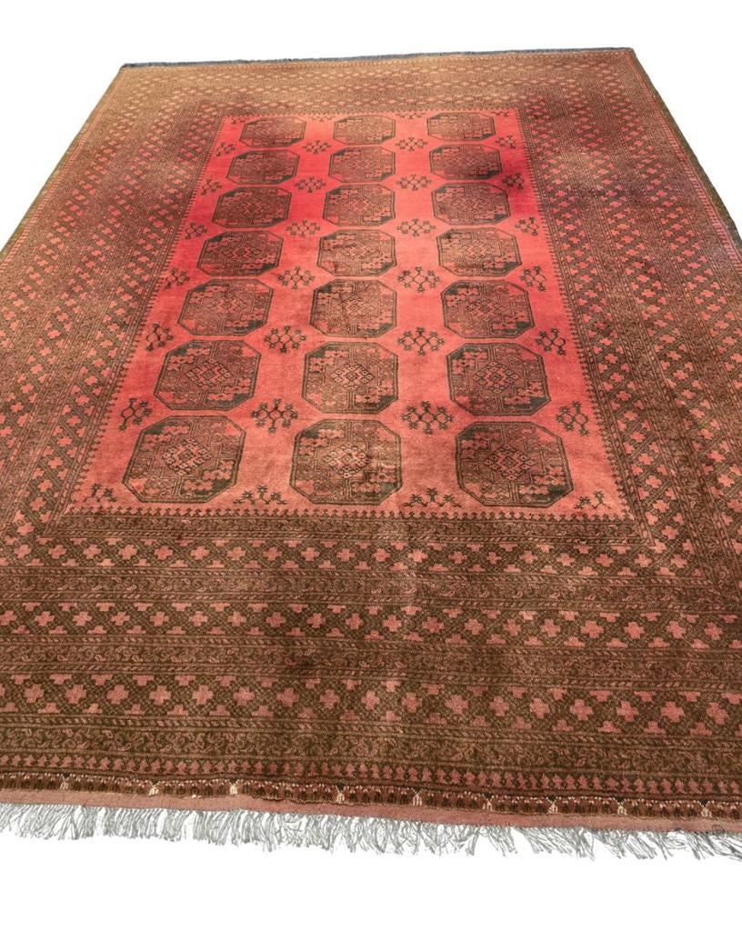 Perzisch tapijt Ersari 350x250  wollen vloerkleed Turkmeens, 1185VB, De handelmaatschappij, 200 cm of meer, Ophalen of Verzenden